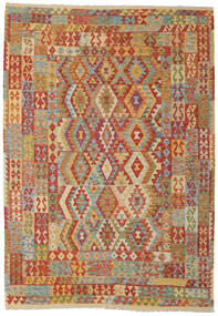  211X304 Kilim Afghan Old Style Rug Wool, Carpetvista