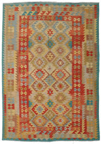  205X290 Kilim Afghan Old Style Rug Wool, Carpetvista