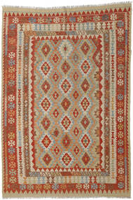  194X280 Kilim Afghan Old Style Rug Wool, Carpetvista