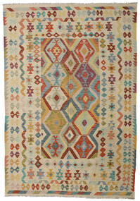  206X300 Kilim Afghan Old Style Rug Wool, Carpetvista