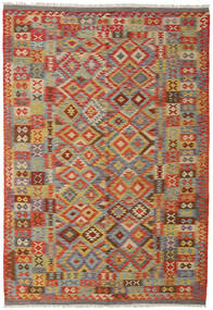 200X298 Kelim Afghan Old Style Matot Matto Itämainen Beige/Harmaa (Villa, Afganistan) Carpetvista