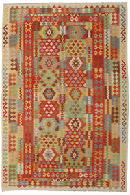  Kilim Afghan Old Style Tappeto 205X305 Di Lana Marrone/Beige Carpetvista
