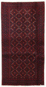 Baluch Rug Rug 93X177 Dark Red/Red Wool, Persia/Iran Carpetvista
