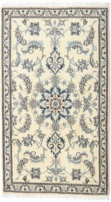  Oriental Nain Rug 88X154 Beige/Grey Wool, Persia/Iran Carpetvista