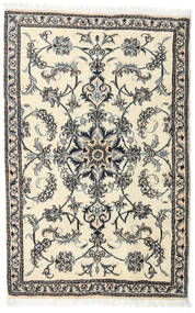 88X137 絨毯 オリエンタル ナイン ベージュ/グレー (ウール, ペルシャ/イラン) Carpetvista