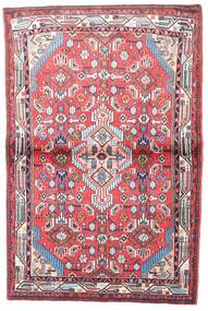 101X160 Hamadan Matta Orientalisk Röd/Ljusrosa (Ull, Persien/Iran) Carpetvista