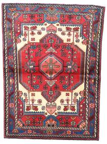  Orientalsk Hamadan Teppe 114X151 Rød/Mørk Rosa Ull, Persia/Iran Carpetvista