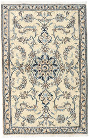  Orientalischer Nain Teppich 90X140 Beige/Grau Wolle, Persien/Iran Carpetvista