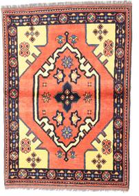  Orientalisk Kazak Fine Matta 97X135 Röd/Mörkrosa Ull, Pakistan Carpetvista