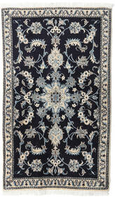 83X142 Nain Rug Oriental Dark Grey/Grey (Wool, Persia/Iran) Carpetvista