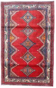 113X183 Hosseinabad Matta Orientalisk Röd/Mörkrosa (Ull, Persien/Iran) Carpetvista