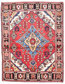 Rudbar Teppe 102X138 Rød/Mørk Rød Ull, Persia/Iran Carpetvista