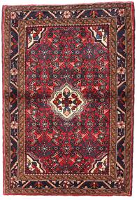 108X156 Dywan Orientalny Hosseinabad Czerwony/Ciemnoczerwony (Wełna, Persja/Iran) Carpetvista