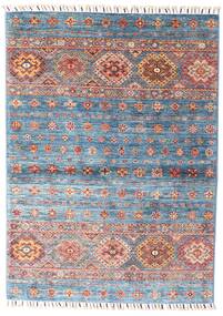 Shabargan Teppich 106X146 Blau/Grau Wolle, Afghanistan Carpetvista