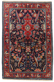  Mahal Rug 89X138 Persian Wool Red/Dark Purple Small Carpetvista