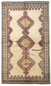  Orientalisk Shiraz Matta 131X220 Beige/Brun Ull, Persien/Iran Carpetvista