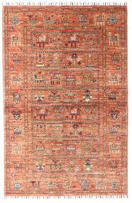 Shabargan Rug 101X156 Orange/Brown Wool, Afghanistan Carpetvista
