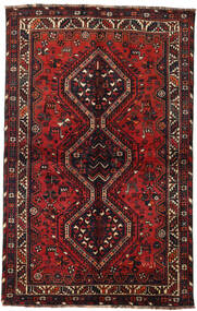 145X228 러그 오리엔탈 Shiraz 다크 레드/빨간색 (울, 페르시아/이란) Carpetvista