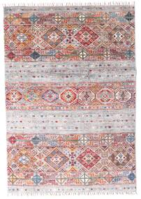 121X174 Shabargan Rug Oriental Red/Light Pink (Wool, Afghanistan) Carpetvista