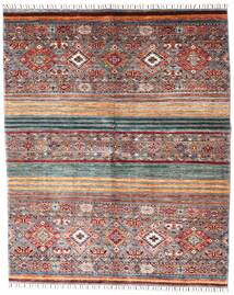 160X198 Shabargan Teppich Moderner Rot/Beige (Wolle, Afghanistan) Carpetvista