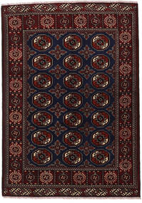  136X193 Turkaman Teppich Dunkelrot/Orange Persien/Iran Carpetvista