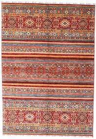 168X240 Shabargan Rug Modern Red/Beige (Wool, Afghanistan) Carpetvista