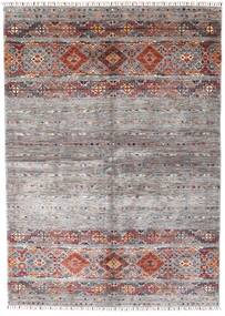 171X238 Shabargan Vloerkleed Modern Grijs/Rood (Wol, Afghanistan) Carpetvista
