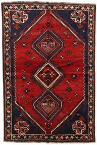 絨毯 シラーズ 155X230 ダークピンク/ダークレッド (ウール, ペルシャ/イラン)