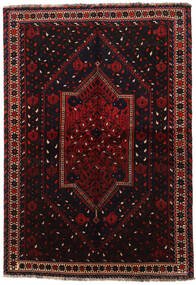  Persischer Shiraz Teppich 158X226 Dunkelrot/Rot (Wolle, Persien/Iran)
