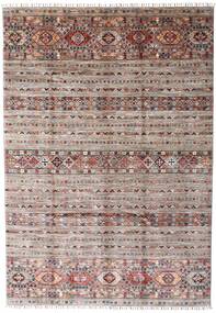 Shabargan Rug 177X256 Brown/Light Grey Wool, Afghanistan Carpetvista