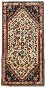 75X149 絨毯 オリエンタル カシュガイ ベージュ/茶色 (ウール, ペルシャ/イラン) Carpetvista