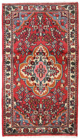 Tappeto Lillian 70X122 Rosso/Rosso Scuro (Lana, Persia/Iran)