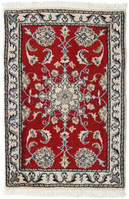 60X90 絨毯 ナイン オリエンタル ベージュ/レッド (ウール, ペルシャ/イラン) Carpetvista