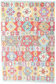  125X190 Small Kilim Afghan Old Style Rug Wool, Carpetvista