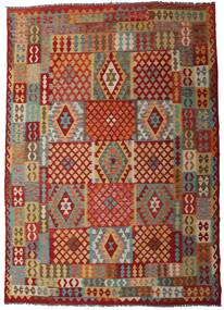  237X339 Large Kilim Afghan Old Style Rug Wool, Carpetvista