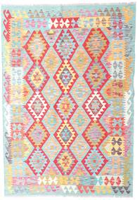  126X184 Small Kilim Afghan Old Style Rug Wool, Carpetvista