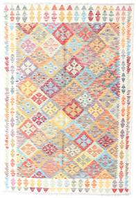  124X181 Small Kilim Afghan Old Style Rug Wool, Carpetvista