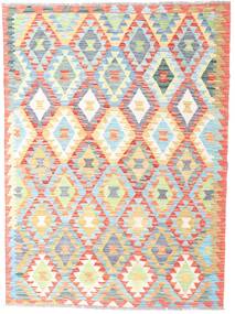 125X173 Kilim Afghan Old Style Rug Oriental Beige/Light Grey (Wool, Afghanistan) Carpetvista