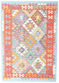  124X177 Small Kilim Afghan Old Style Rug Wool, Carpetvista