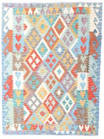  129X174 Klein Kelim Afghan Old Stil Teppich Wolle, Carpetvista