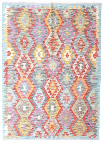  123X171 Small Kilim Afghan Old Style Rug Wool, Carpetvista