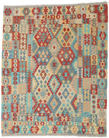 202X248 Alfombra Oriental Kilim Afghan Old Style Beige/Gris (Lana, Afganistán) Carpetvista