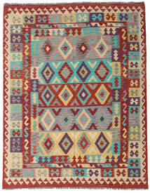  201X257 Kilim Afghan Old Style Rug Wool, Carpetvista