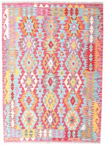 127X178 Small Kilim Afghan Old Style Rug Wool, Carpetvista