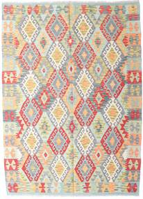 144X198 Kilim Afghan Old Style Rug Oriental Light Grey/Beige (Wool, Afghanistan) Carpetvista