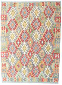 146X198 Kelim Afghan Old Stil Teppich Orientalischer Gelb/Beige (Wolle, Afghanistan) Carpetvista