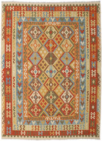 260X348 Tapis Kilim Afghan Old Style D'orient Beige/Marron Grand (Laine, Afghanistan) Carpetvista