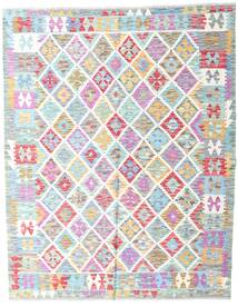 154X193 絨毯 オリエンタル キリム アフガン オールド スタイル ライトグレー/ベージュ (ウール, アフガニスタン) Carpetvista