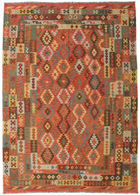  249X349 Grande Kilim Afghan Old Style Alfombra Lana, Carpetvista