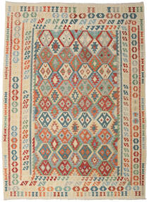  Kilim Afghan Old Style Tapis 256X356 De Laine Beige/Gris Grand Carpetvista